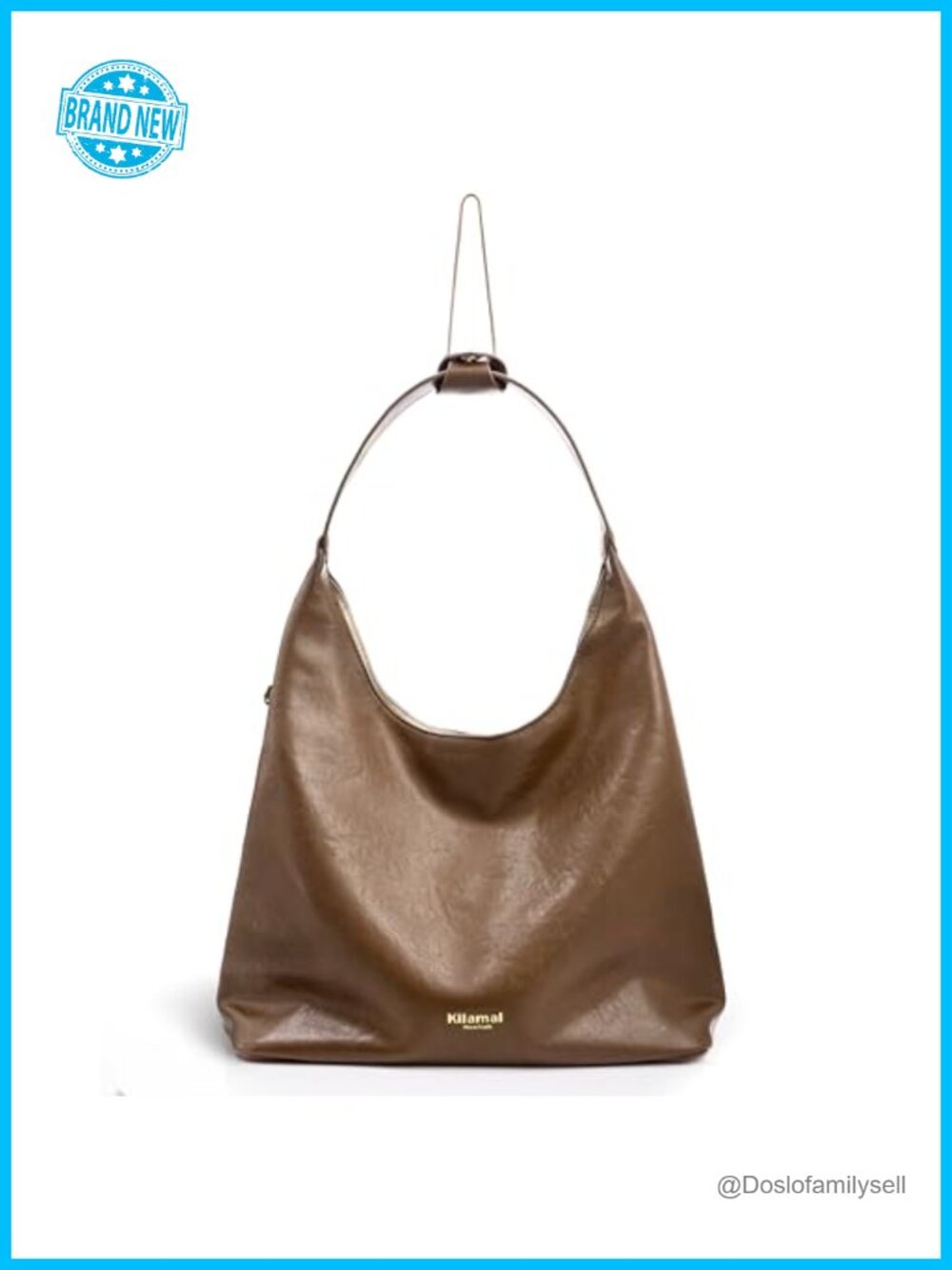 Large Slouchy Hobo Bag Vegan Leather Shoulder Crossbody Handbag